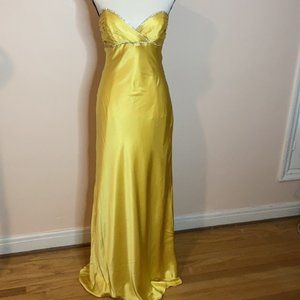 Yellow ballgown dress 2000's